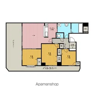 東川口ガーデンヒルズ七番館【3階】の間取り