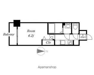 メイクス矢場町【8階】の間取り