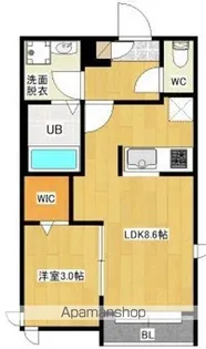 GRANDTIC L春日原【1階】の間取り