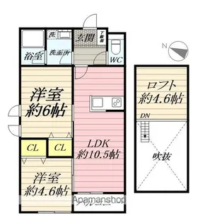ルミエール黒部【2階】の間取り