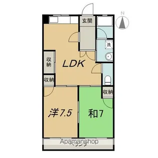 サンヒルズ太田北【4階】の間取り