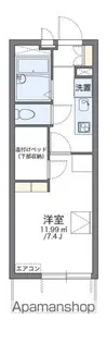 レオパレスリバーサイド西水元Ⅱ【2階】の間取り