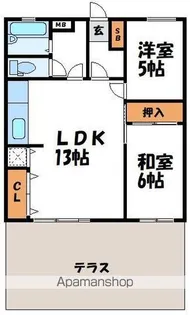 福岡高宮マンション【1階】の間取り