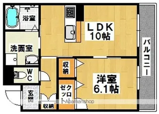 ソラーナ堺東【3階】の間取り
