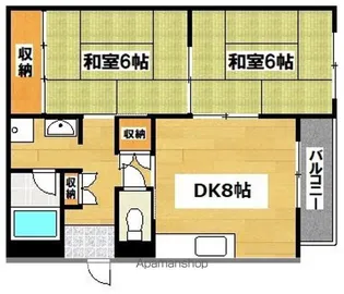 2DKの間取り画像