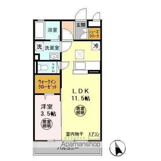 シュエット ププレ【1階】の間取り