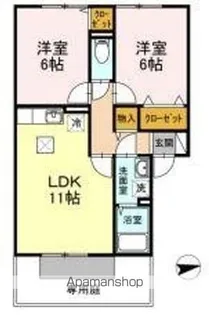 メゾンシャルム木太【1階】の間取り