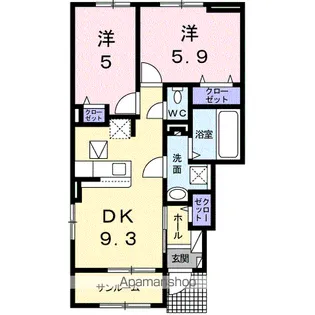 ベラ ルーチェ C【1階】の間取り