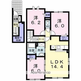 パークサイド21 Ⅰ【2階】の間取り