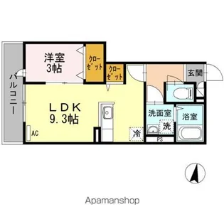 ジーヴォ ソレイユ【2階】の間取り