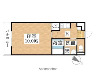 ヨコタビル.リアル【4階】の間取り