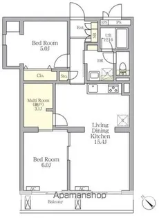 メゾンカルム中落合SOUTH【1階】の間取り