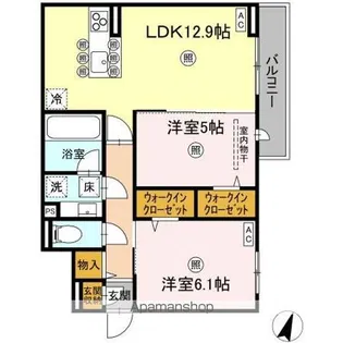 ベルヴィスタ【1階】の間取り