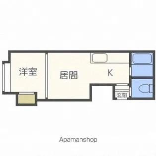 ルーブル南5条【3階】の間取り