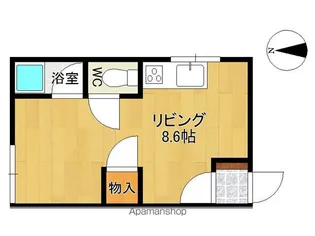 ユーハイムフジ【105号室】の間取り