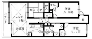 レジディア泉【3階】の間取り