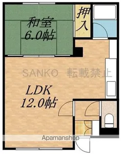 コーポ桑島【2階】の間取り