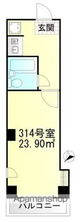 フラッツ大橋【3階】の間取り