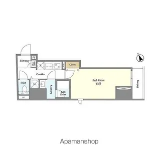 コンフォリア要町【8階】の間取り