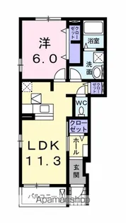 イースト N【1階】の間取り