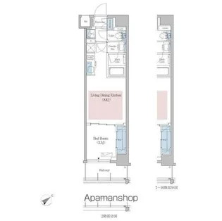 東京都新宿区早稲田町【マンション】の間取り