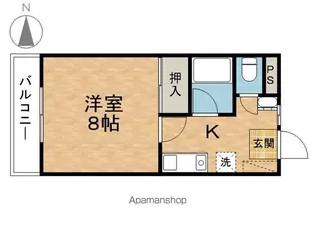 コーポアプリコット【2階】の間取り