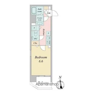 ドゥーエ蒲田【6階】の間取り