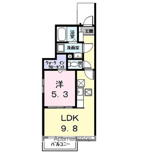 F 2(エフ)【1階】の間取り
