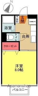 KSハイツA棟【A101号室】の間取り