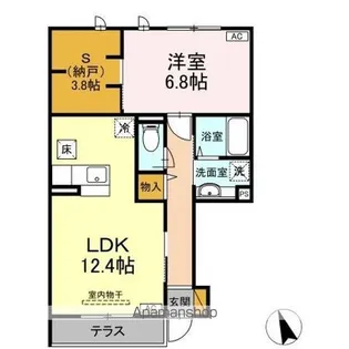 シエルツリー II【1階】の間取り