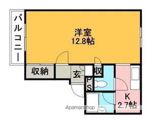 アンビシャス手稲【301号室】の間取り