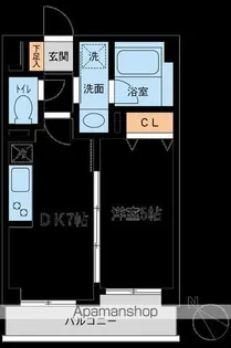 ルクレ初台【3階】の間取り