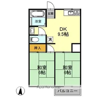 ヒカリハイツ【1階】の間取り