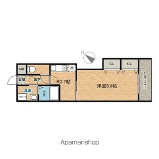 リーベ堤【1階】の間取り