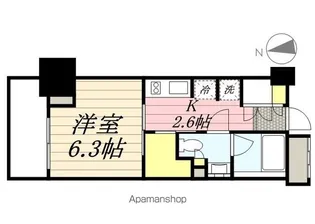 パークアクシス上野三丁目【4階】の間取り