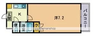 インプレザ竹下駅前II【310号室】の間取り