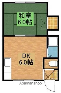 ハイツこまどりB棟【102号室】の間取り