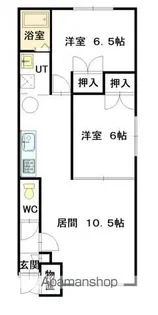 ビエナA【202号室】の間取り