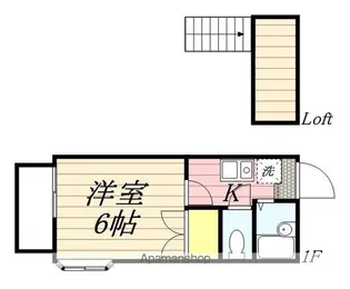 アミー一番館【2階】の間取り
