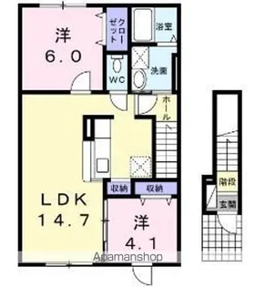 メゾンKT 11号館【2階】の間取り