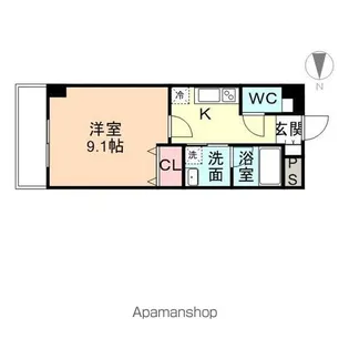 フロンティアイースト【2階】の間取り
