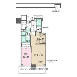 ザ・パークハウス晴海タワーズ クロノレジデンス【18階】の間取り