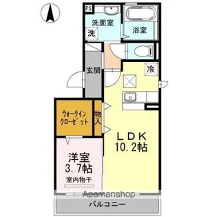 サンフレスカ【1階】の間取り