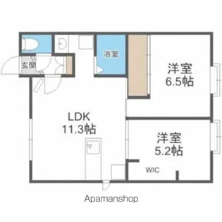 リナリア花川A【2階】の間取り