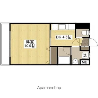 松尾ビル皆実【3階】の間取り