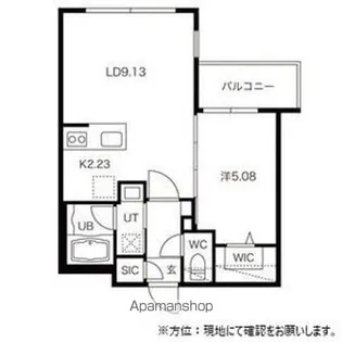 LIEN MARUYAMA(リアンマルヤマ)【5階】の間取り