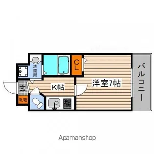 オリオリシティⅥ【5階】の間取り