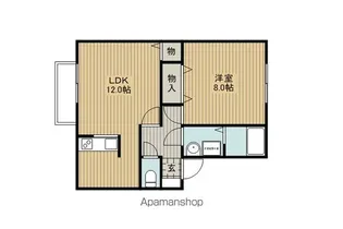 グランヴェールA棟【105号室】の間取り