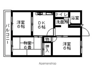 清和ハイツ【303号室】の間取り