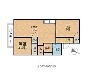 ファミール城東【1階】の間取り